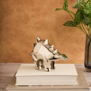 dci creative dinosaur silver aluminium luxury figurine showpiece