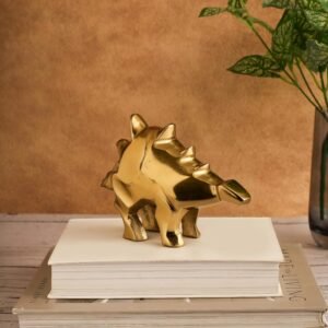 dci creative dinosaur gold aluminium luxury figurine showpiece